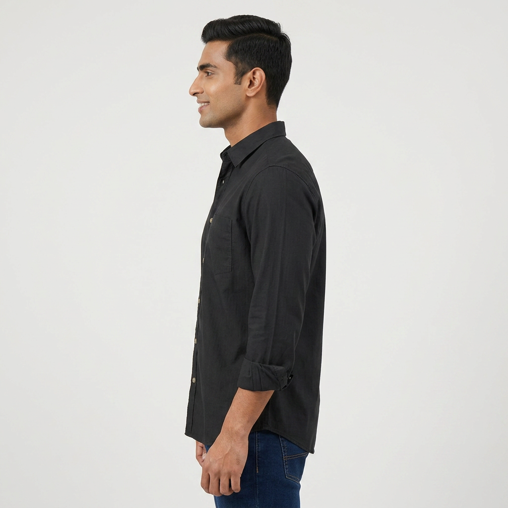 Cotton Solid High Rider Shirt