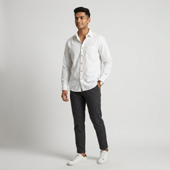 Cotton Solid High Rider Shirt