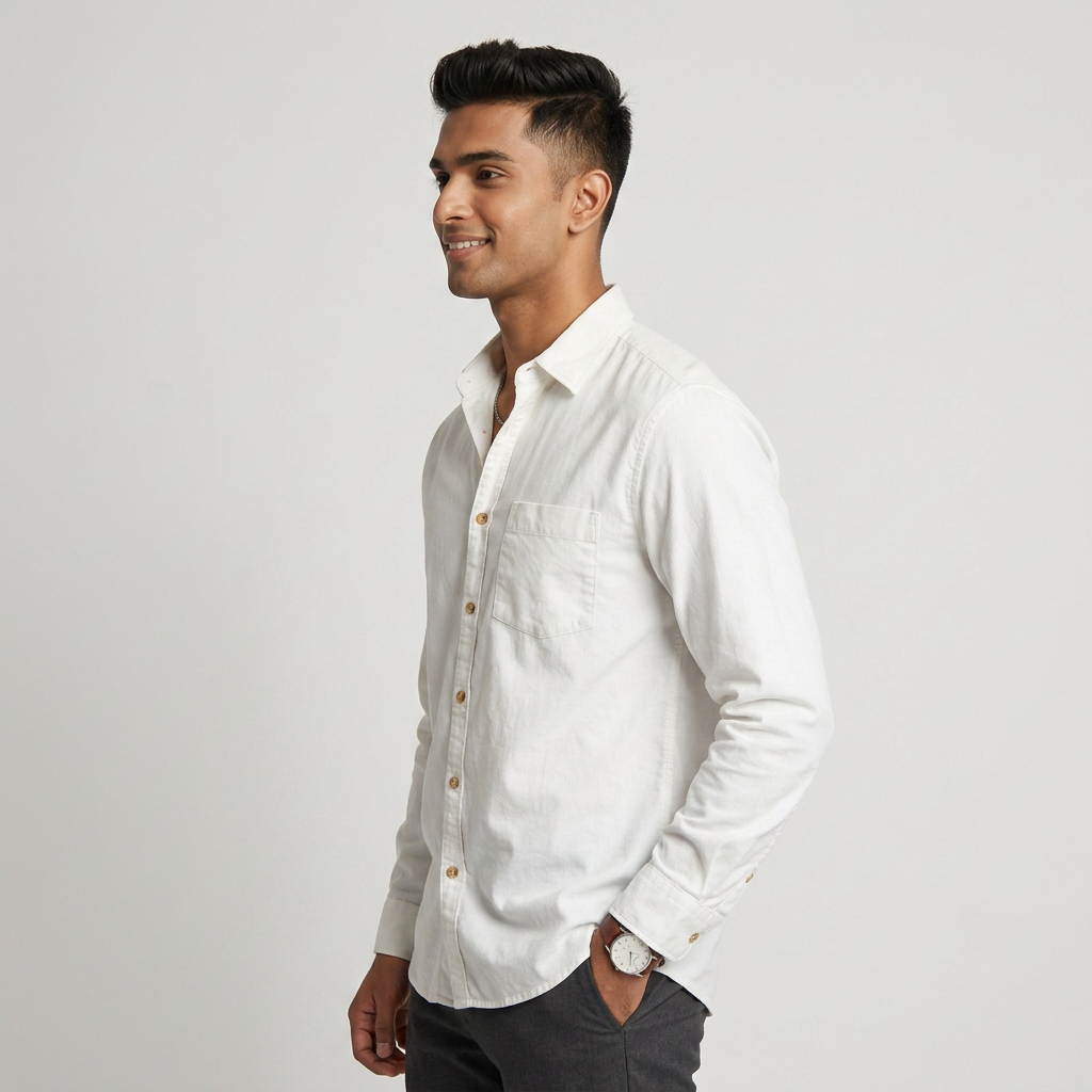 Cotton Solid High Rider Shirt