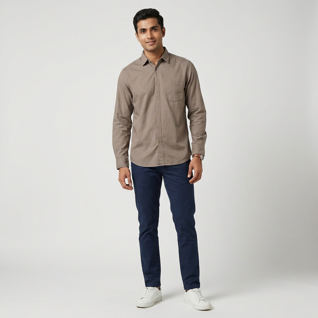 Cotton Solid High Rider Shirt
