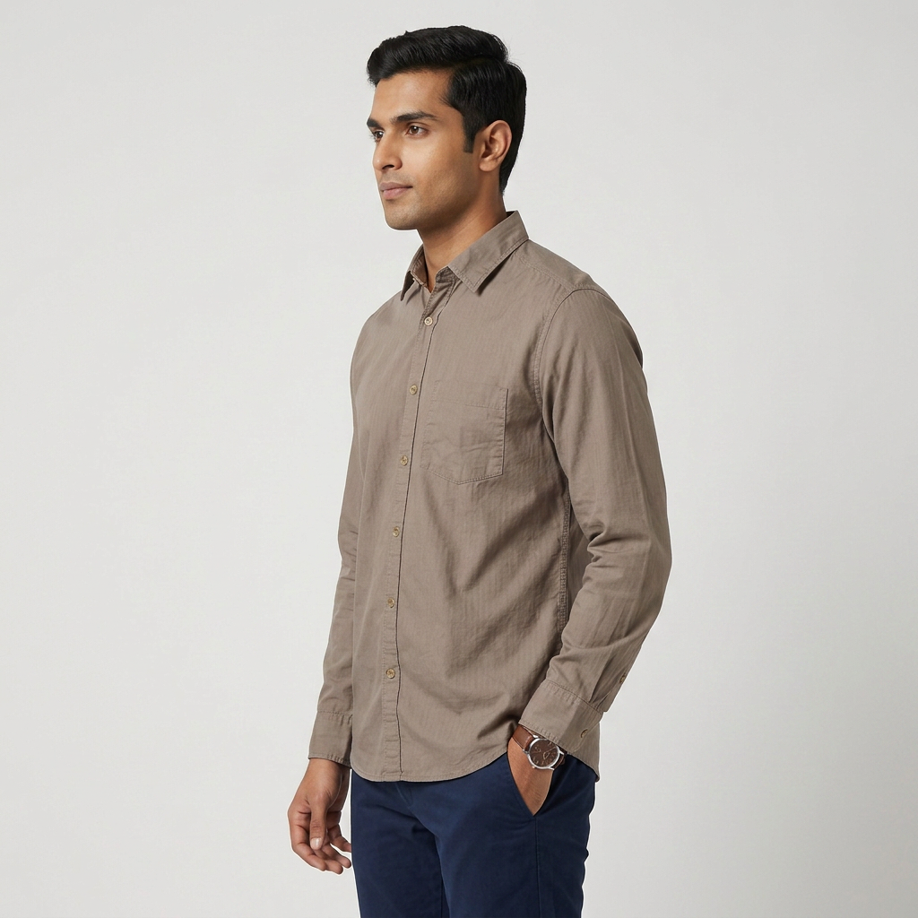 Cotton Solid High Rider Shirt