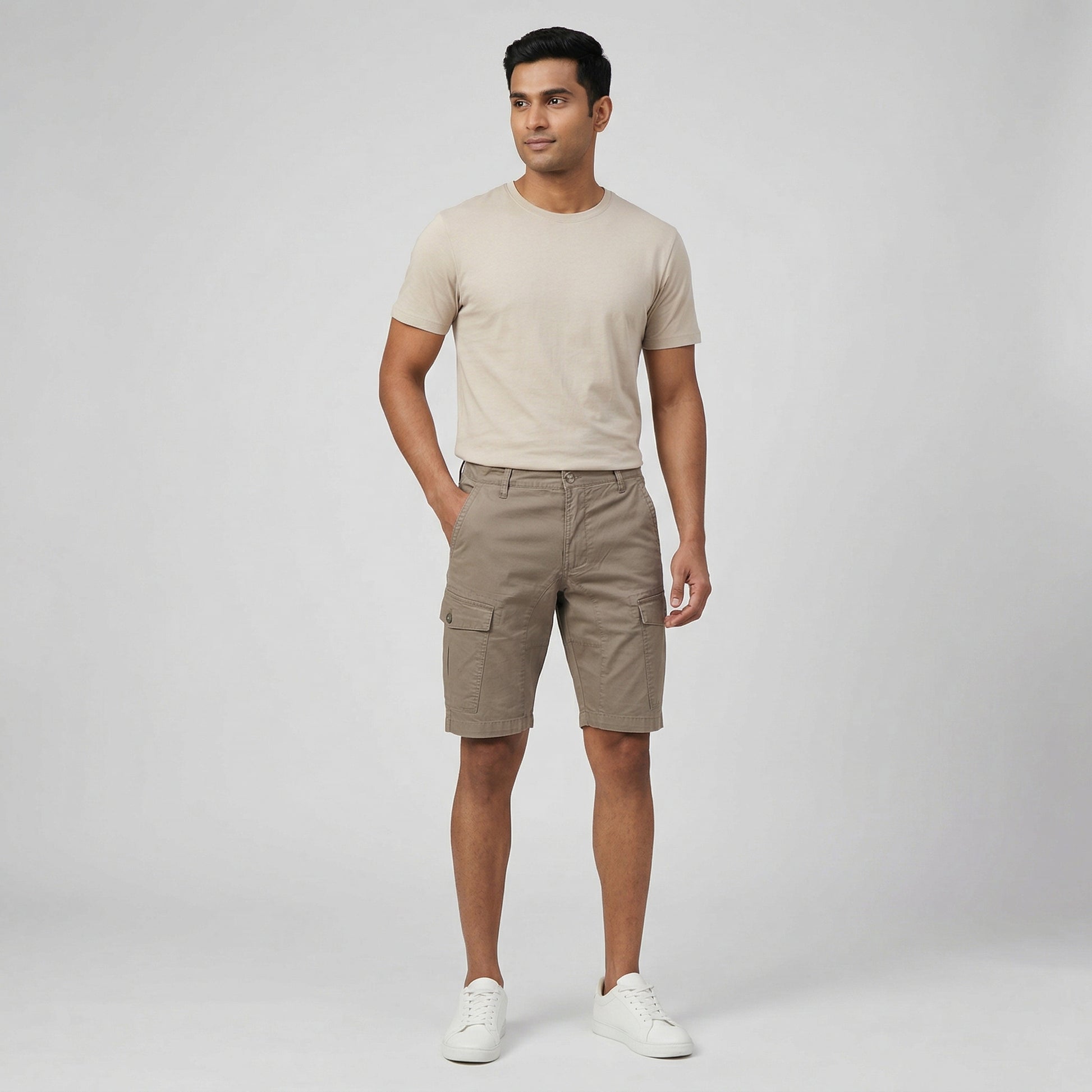 Cotton Solid Expedition Shorts