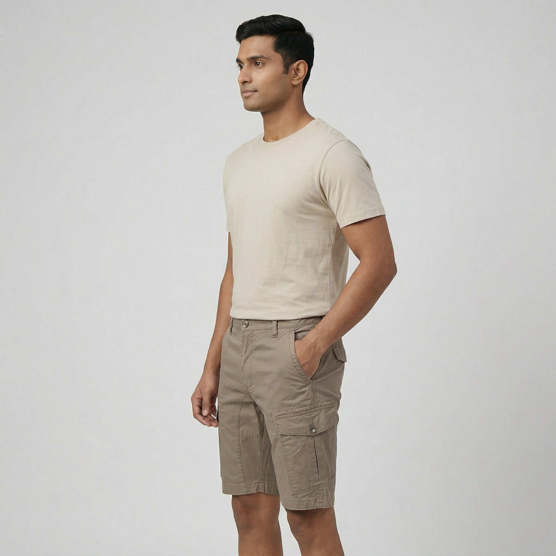 Cotton Solid Expedition Shorts