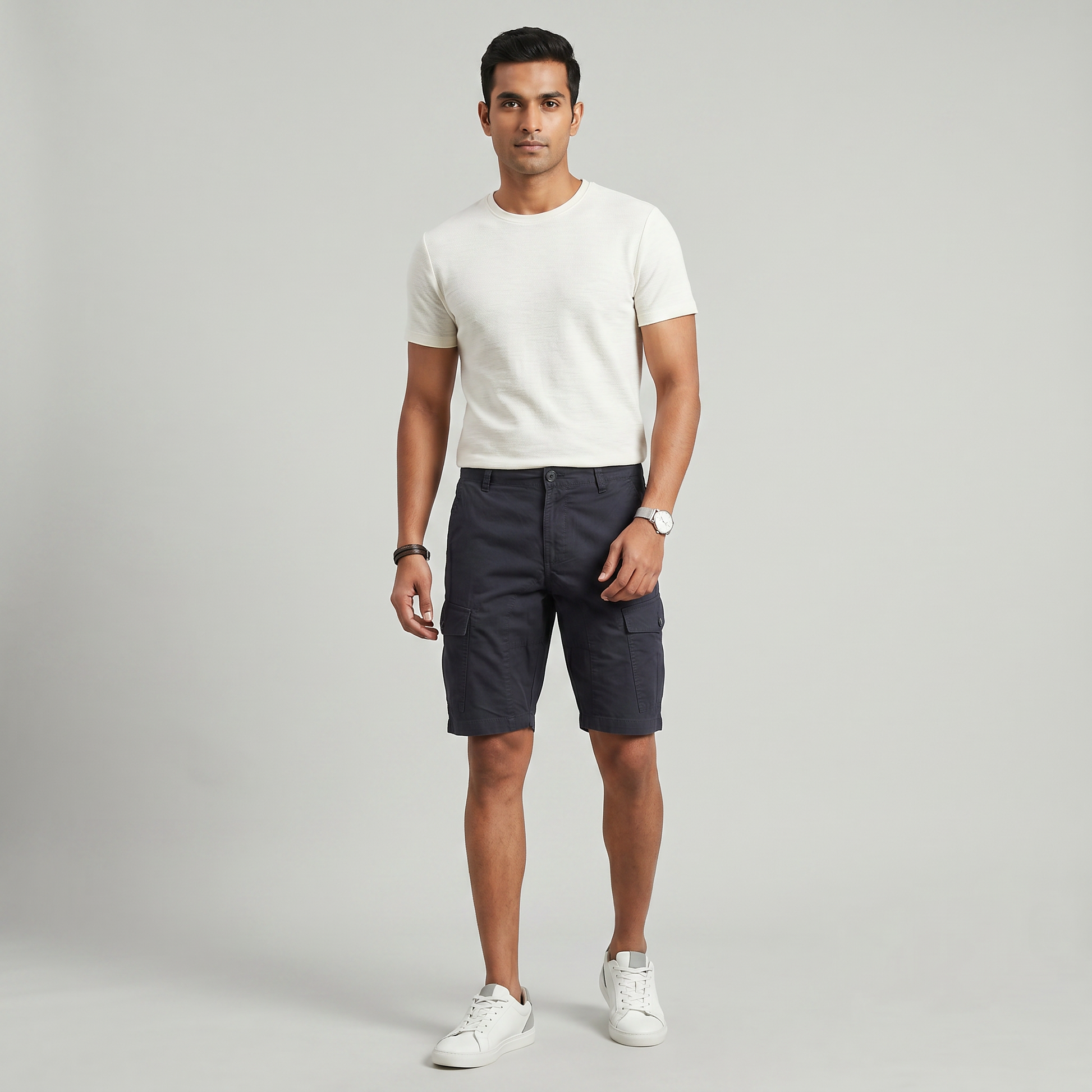 Cotton Solid Expedition Shorts