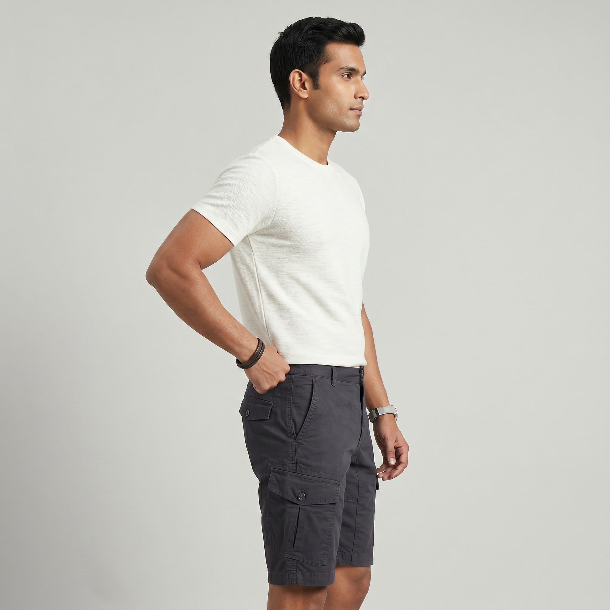 Cotton Solid Expedition Shorts