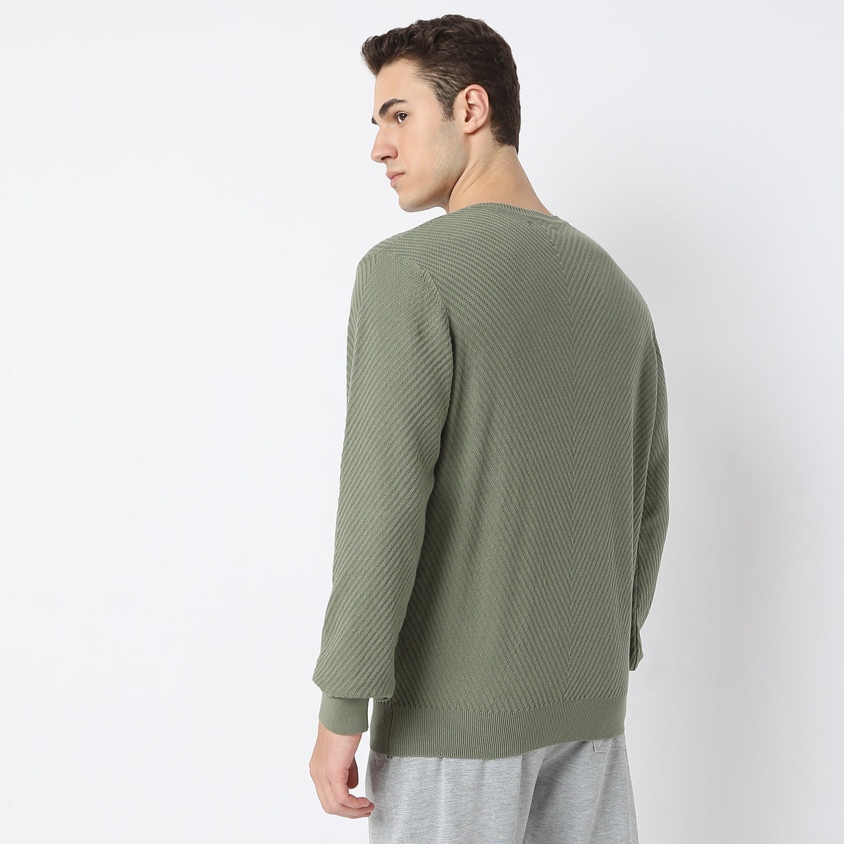 Regular Fit Structured Sweater