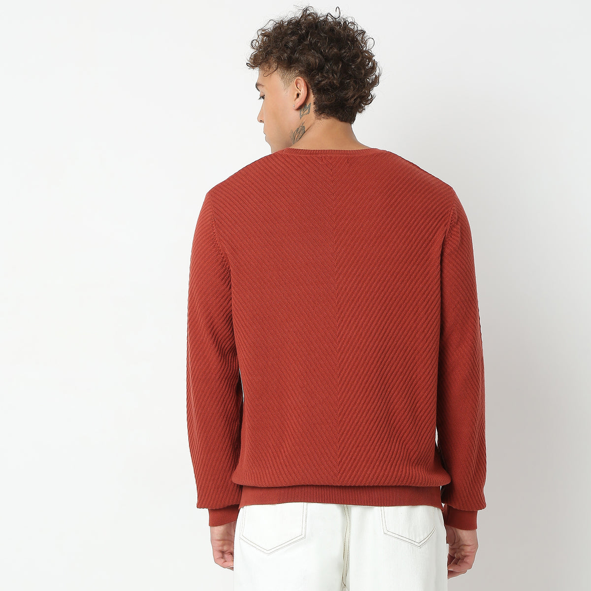 Regular Fit Structured Sweater