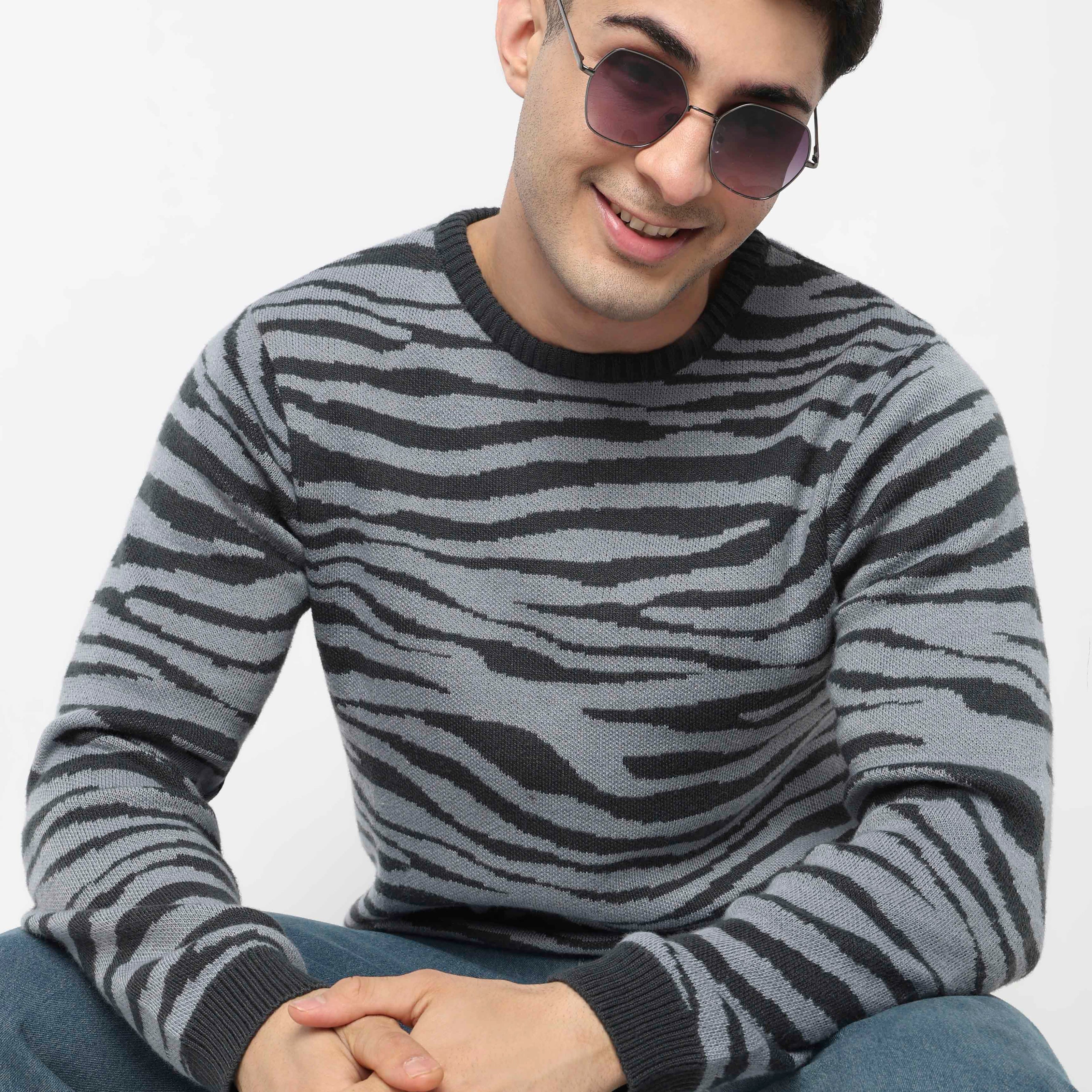 Jacquard Knitted Winter Sweater