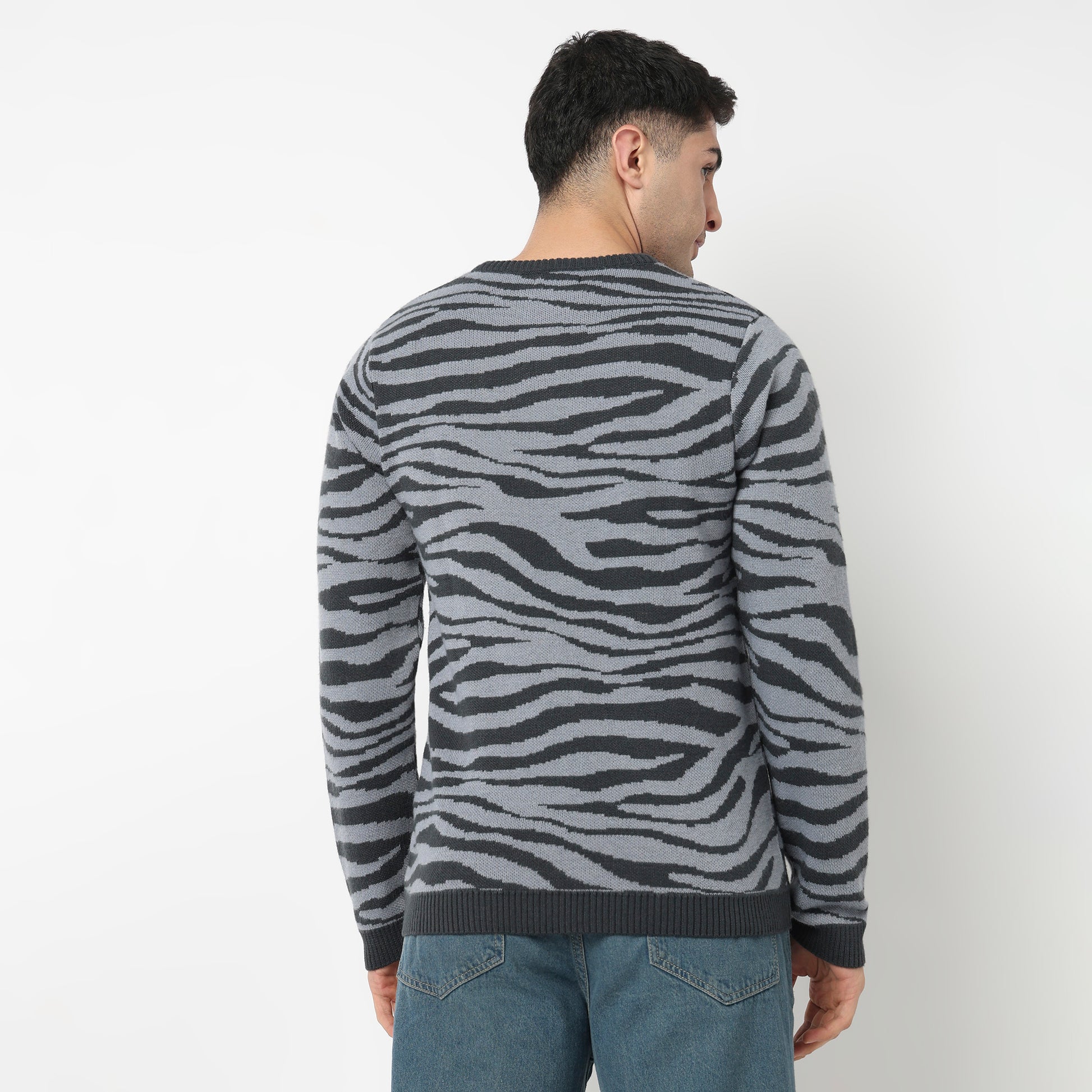 Jacquard Knitted Winter Sweater