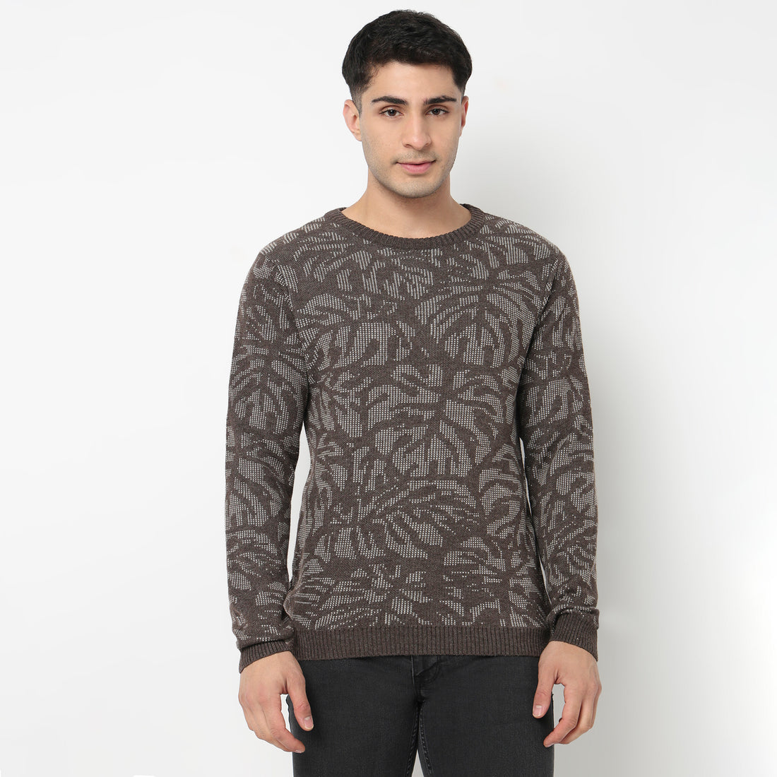 Jacquard Knitted Winter Sweater