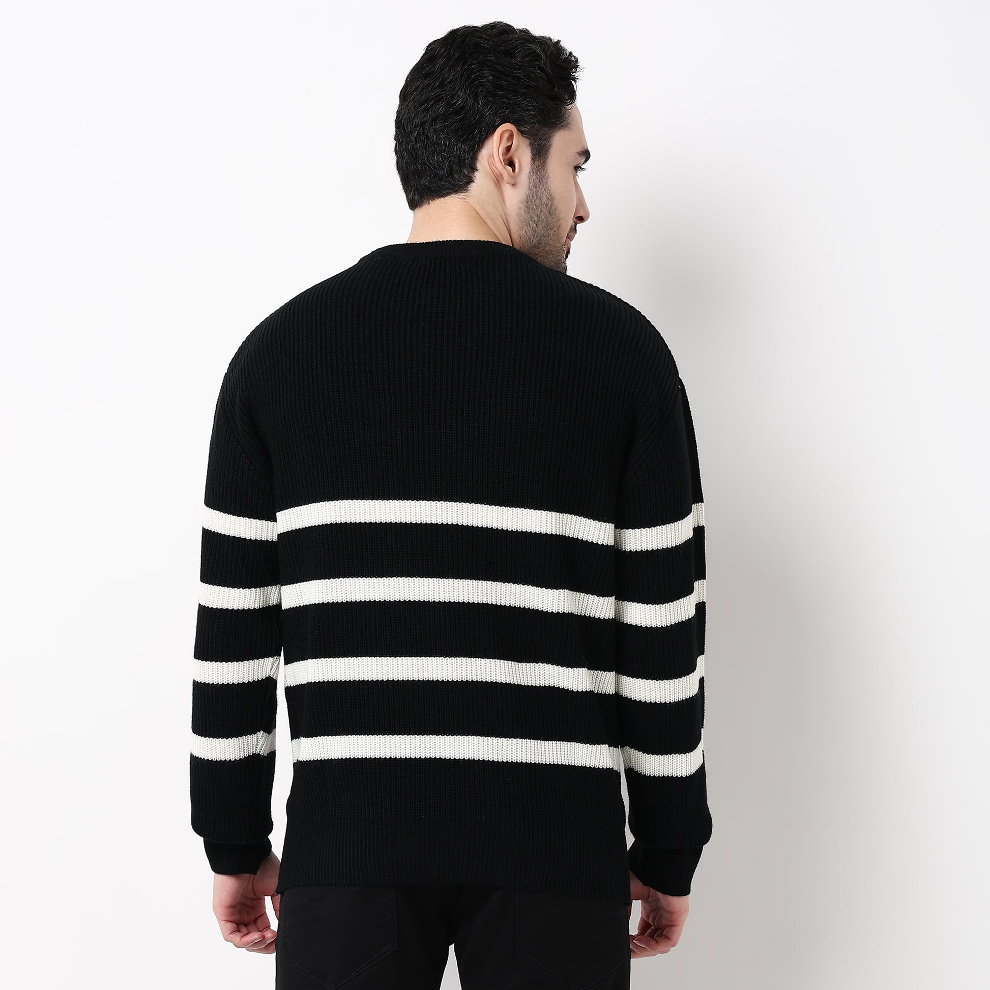 Oversize Winter Edit Striped Sweater