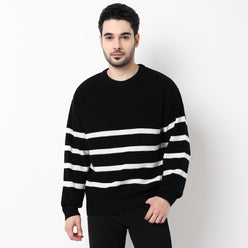 Oversize Winter Edit Striped Sweater