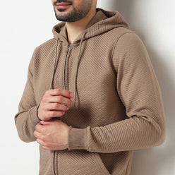 Buy Men Regular Fit Quilted Full Sleeve Sweatshirt  - Style Union