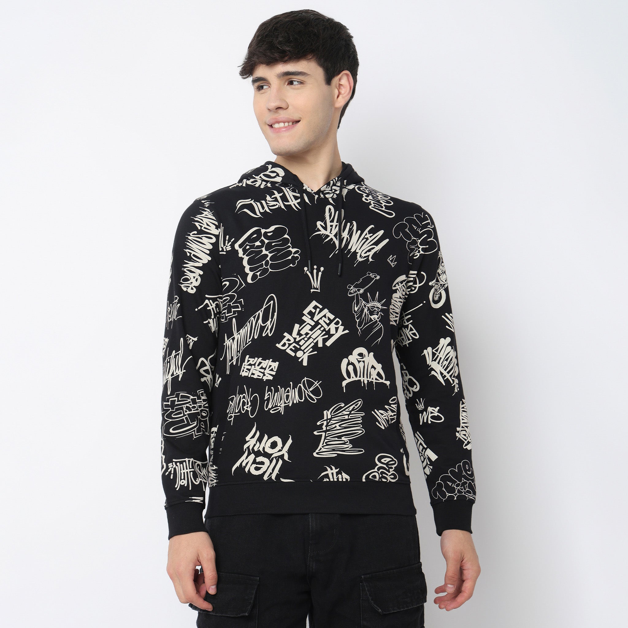 All Oer Print Hoodie Sweat Tee