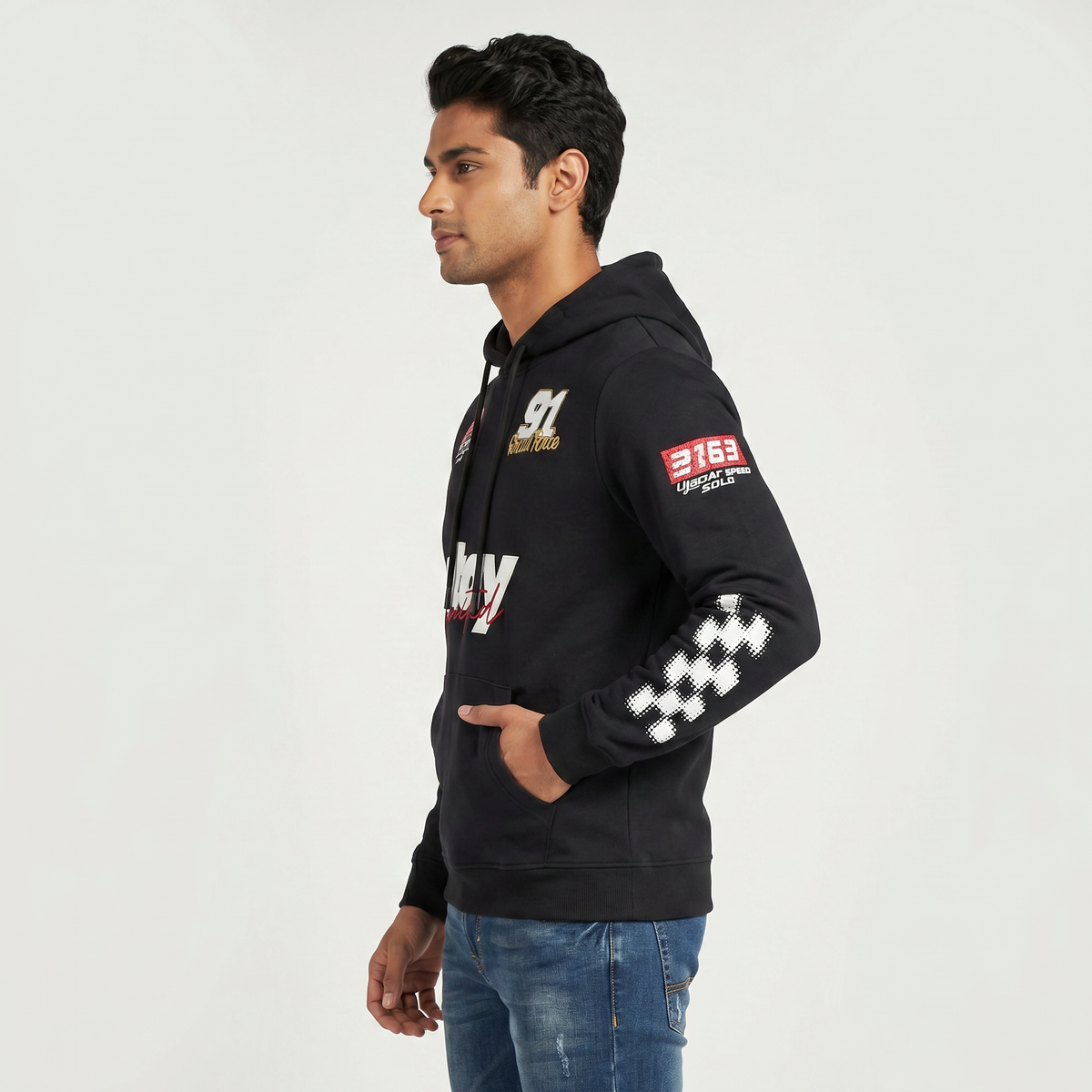 Solid Hoodie Sweatshirt
