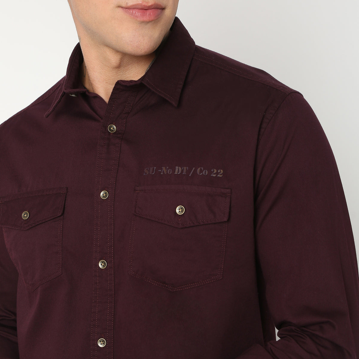 Regular Fit Solid Shirt