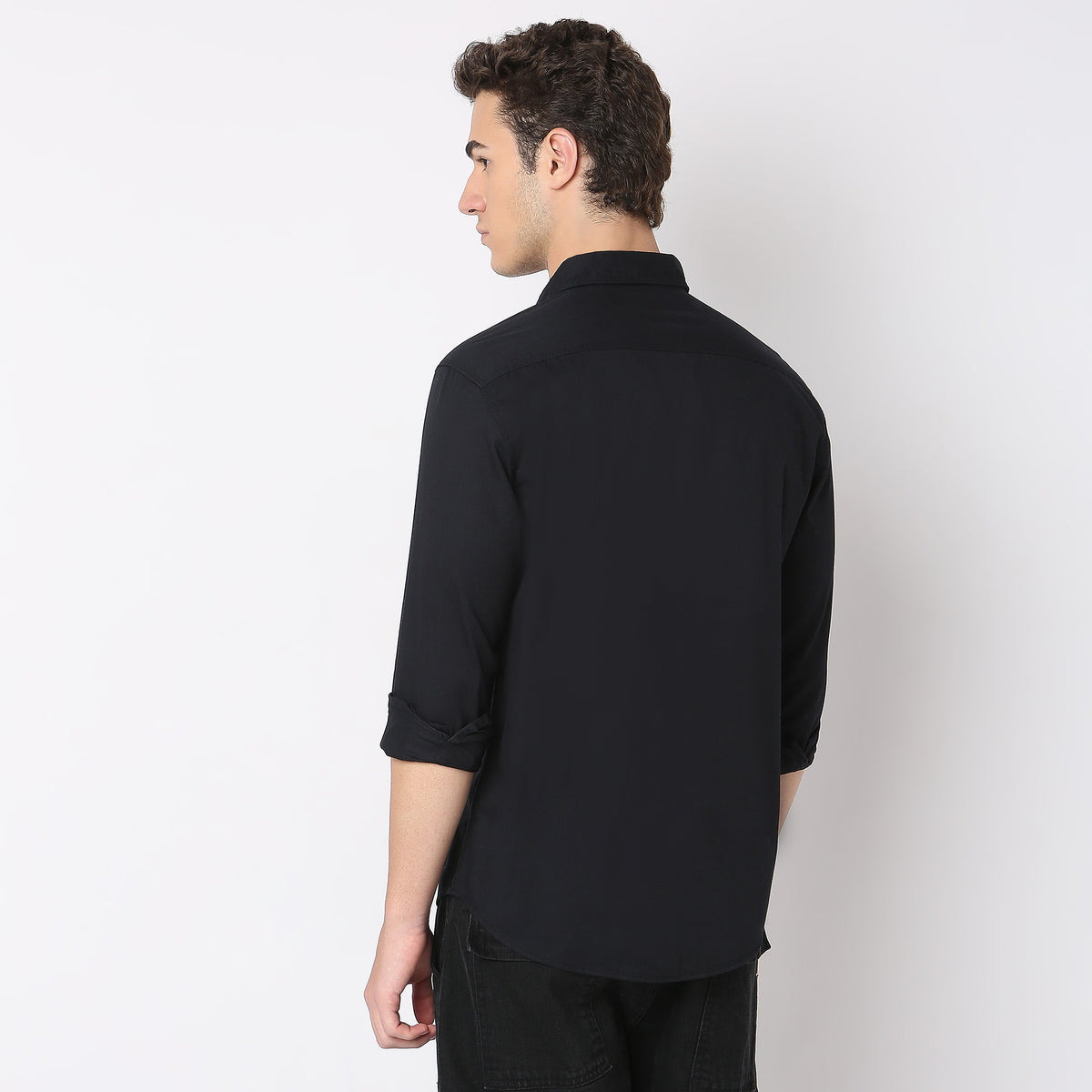 Slim Fit Solid Shirt