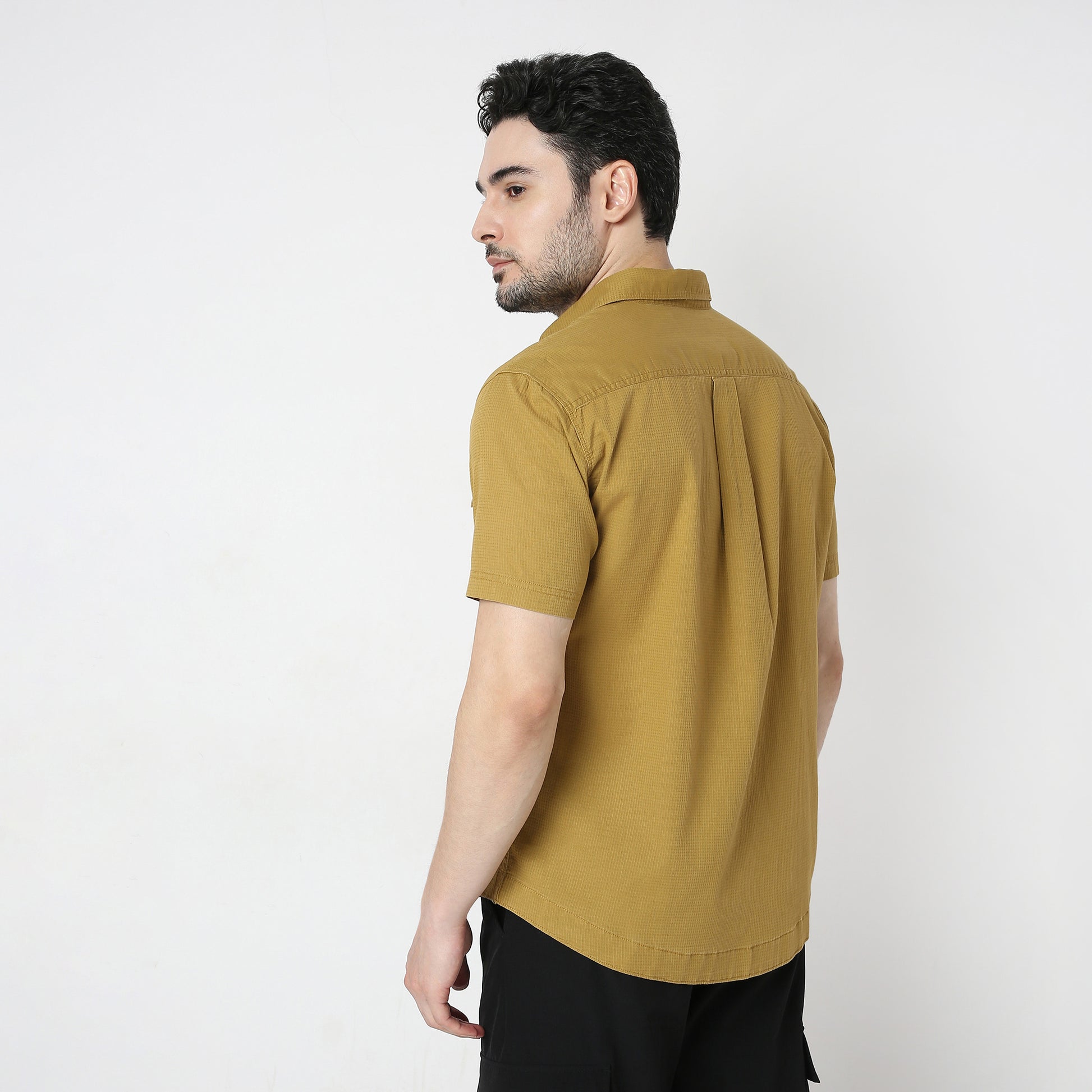 Slim Fit Solid Shirt