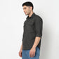 Modern Explorerᵉˣ Twin Pocket Slim Fit 100% Cotton Solid Shirt