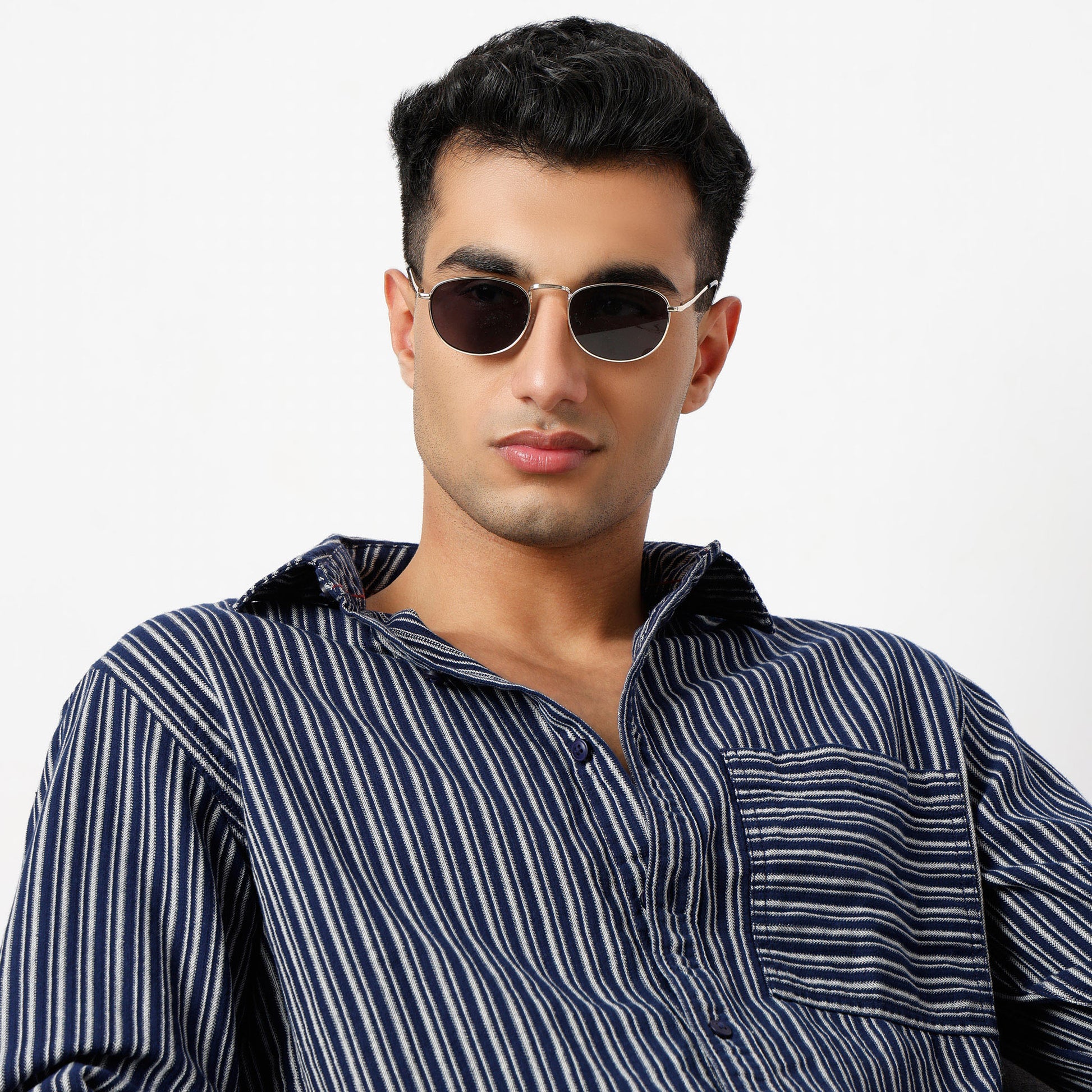Regular Fit Striped Regular Length Shirt