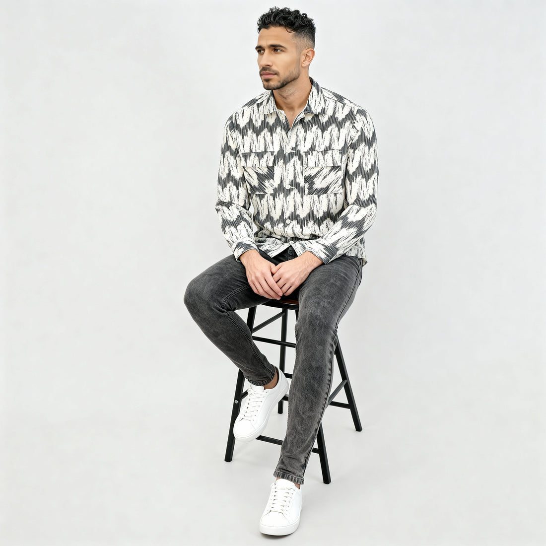 Cotton Tie-Dye Explorer Shacket