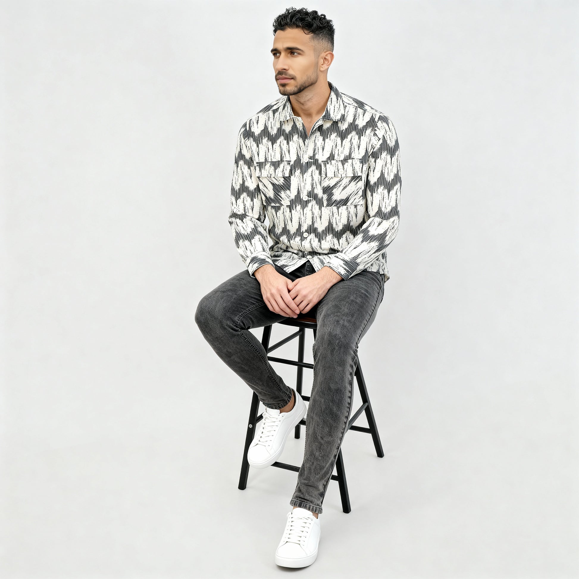 Cotton Tie-Dye Explorer Shacket