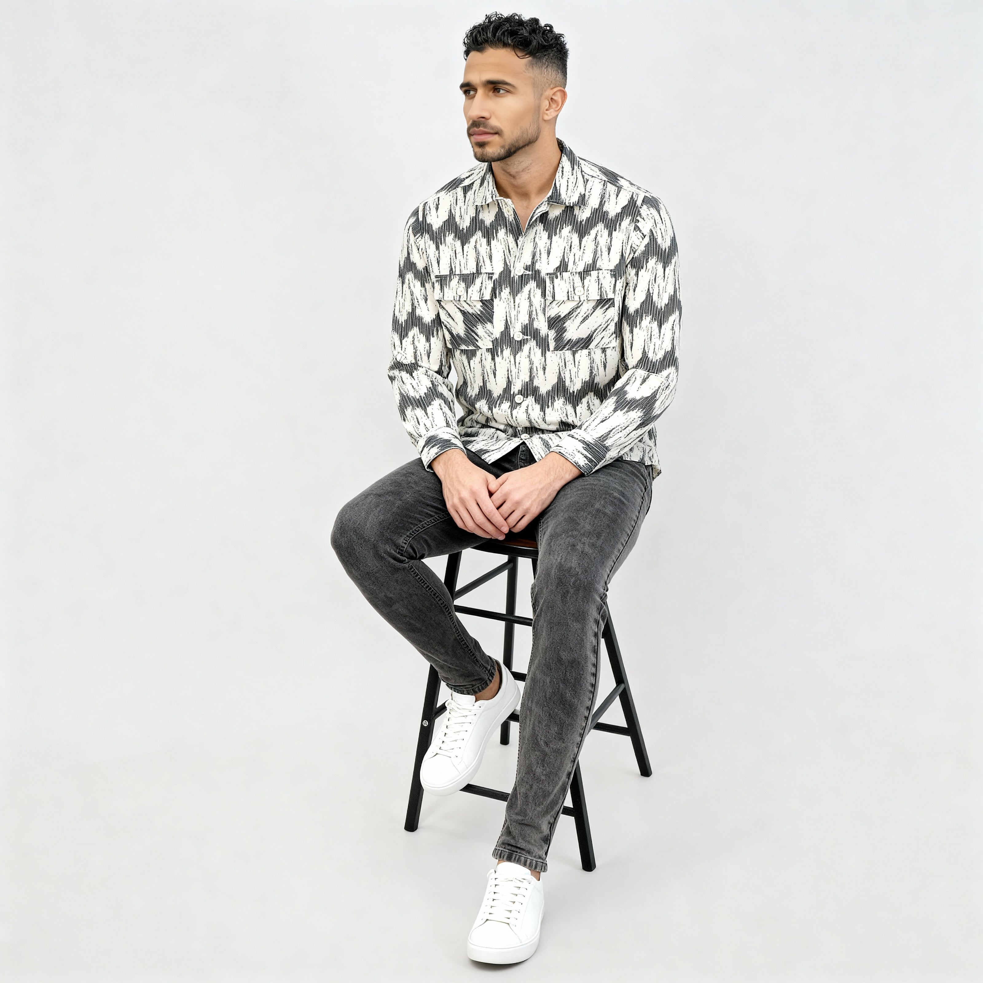 Cotton Tie-Dye Explorer Shacket