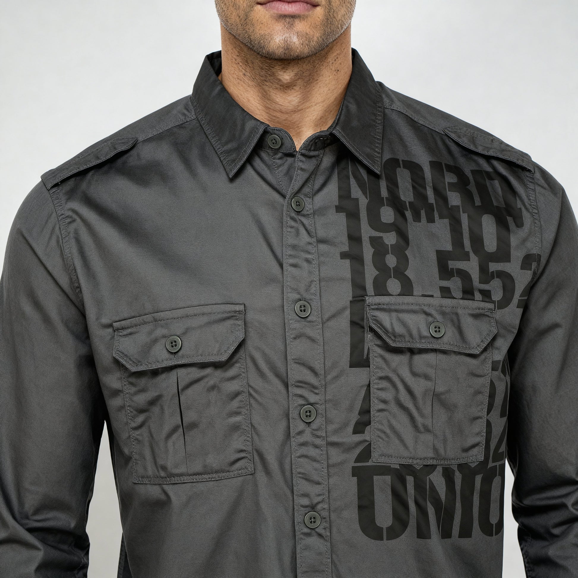 Cotton Printed Expedition Shirt