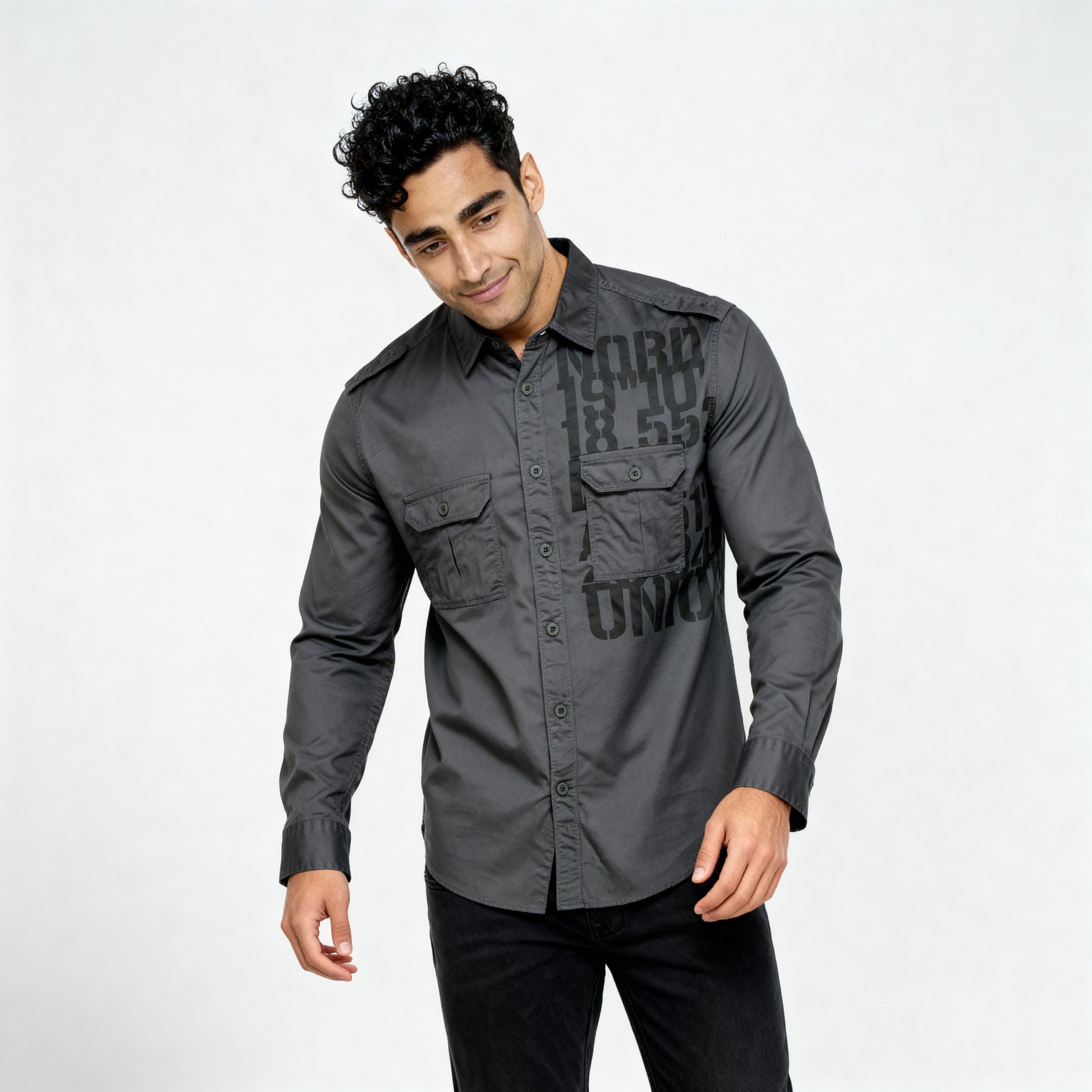 Cotton Printed Expedition Shirt