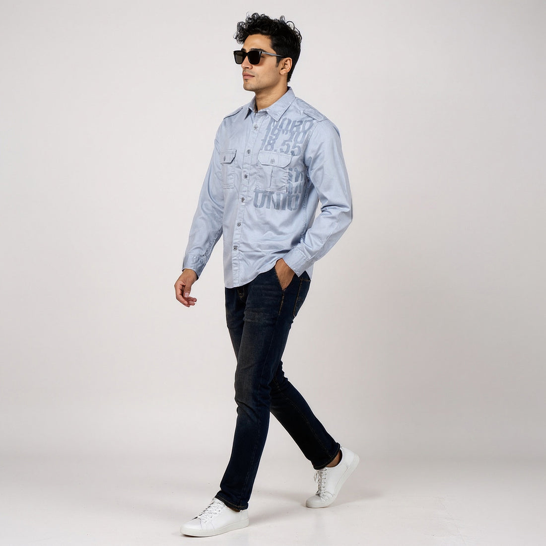 Cotton Printed Expedition Shirt