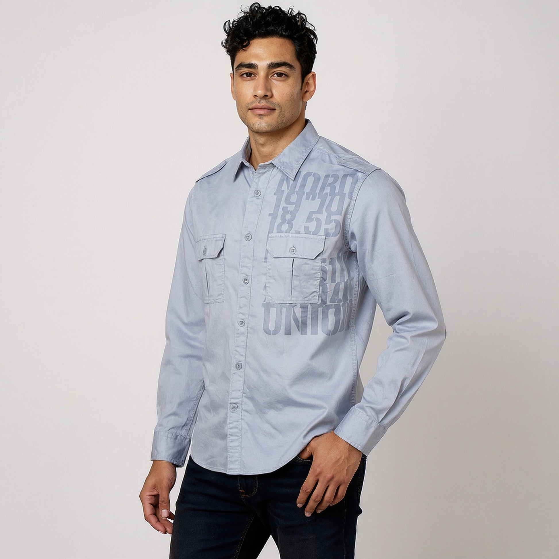 Cotton Printed Expedition Shirt
