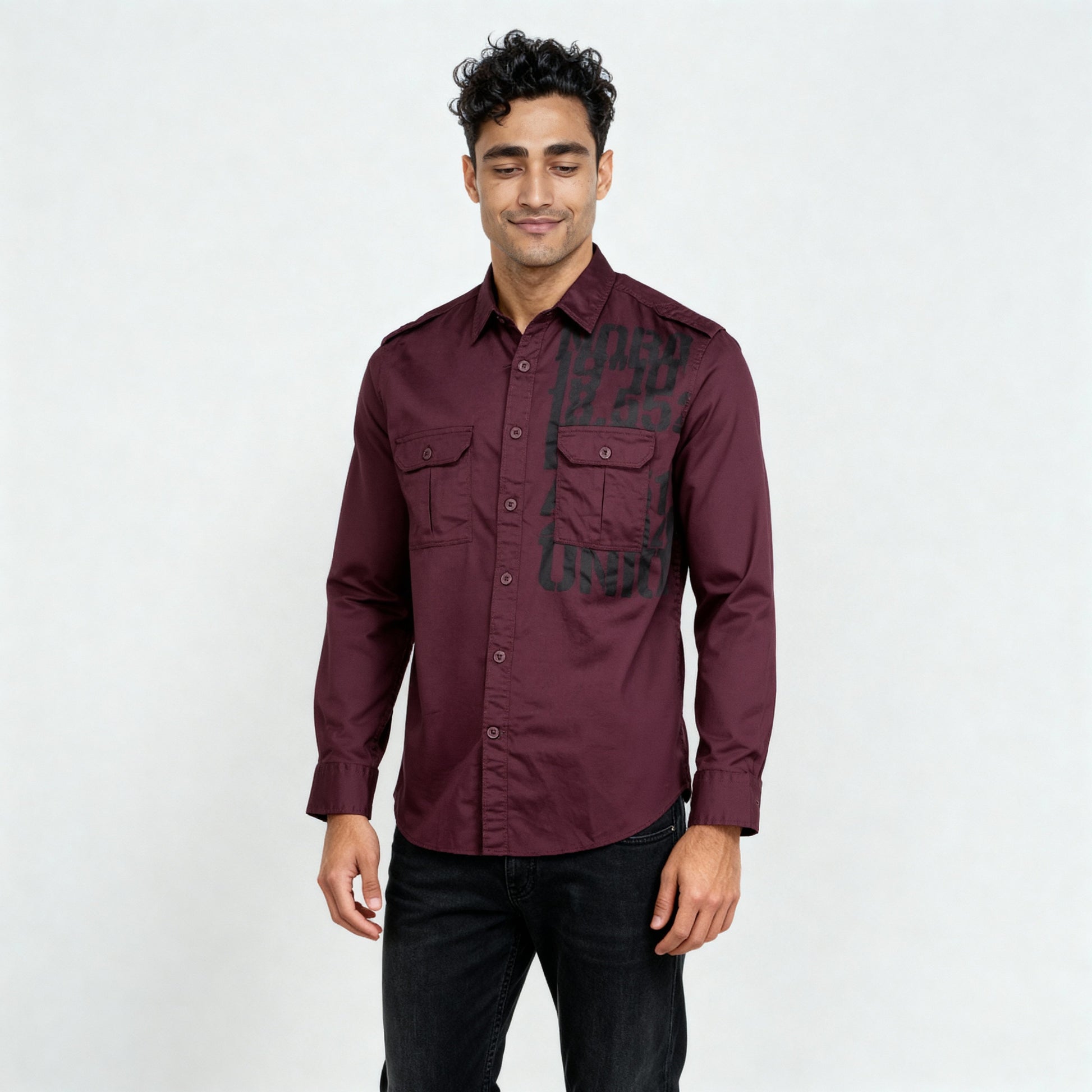 Cotton Printed Expedition Shirt