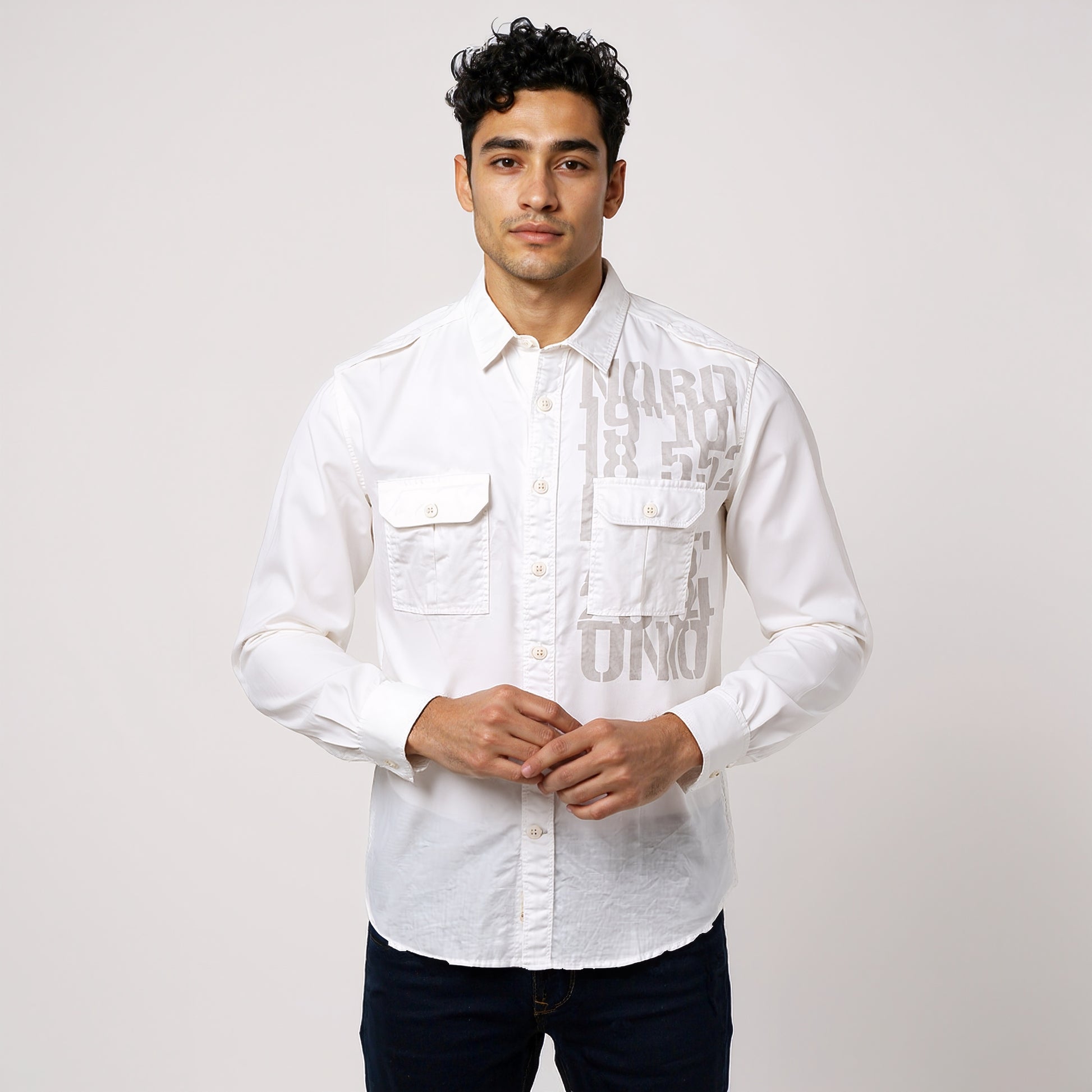 Cotton Printed Expedition Shirt