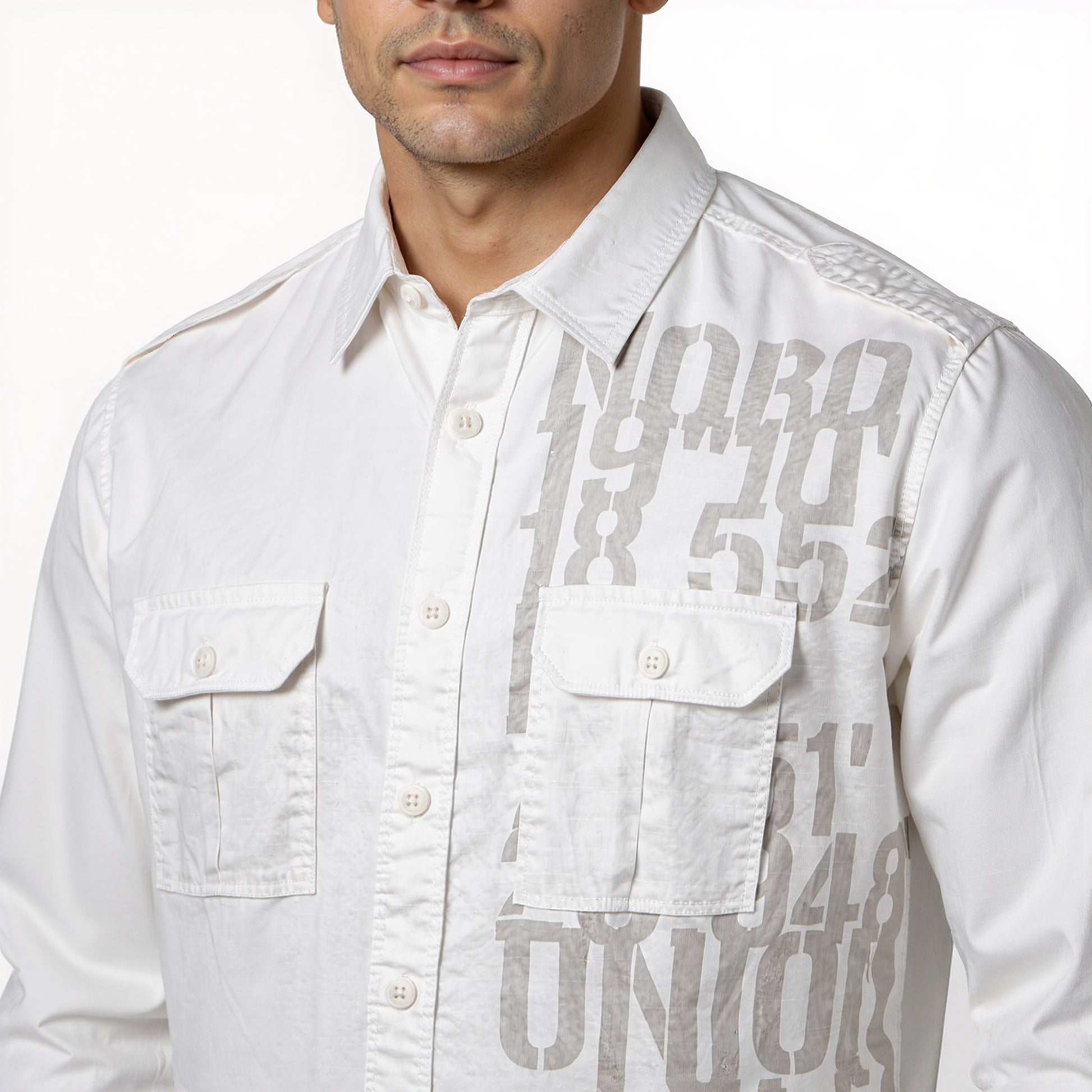 Cotton Printed Expedition Shirt