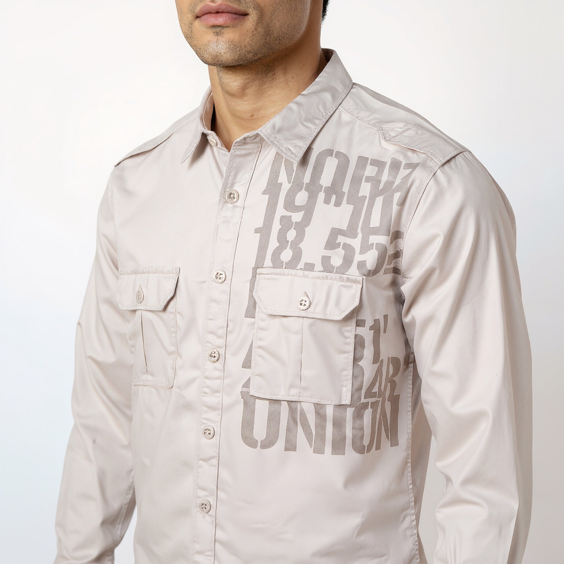 Cotton Printed Expedition Shirt