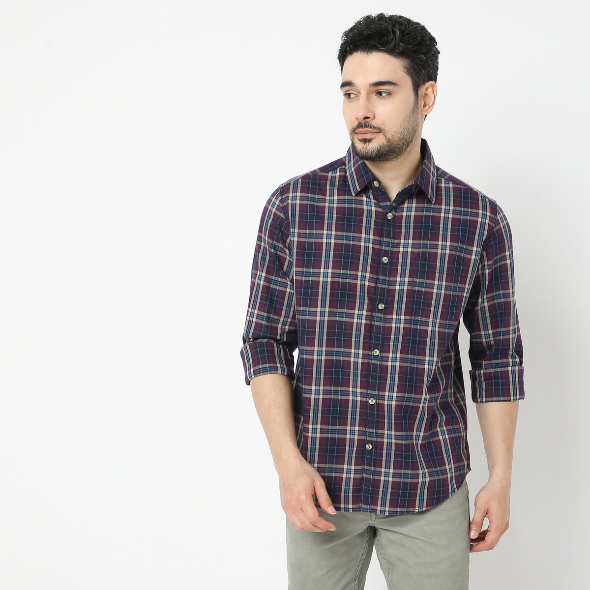 Regular Fit Checkered Ranger Shirt