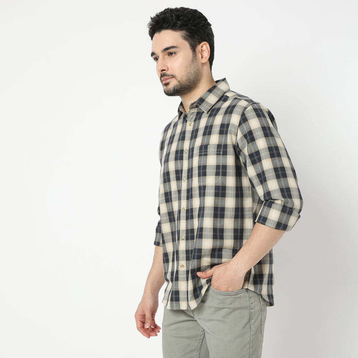 Regular Fit Checkered Ranger Shirt