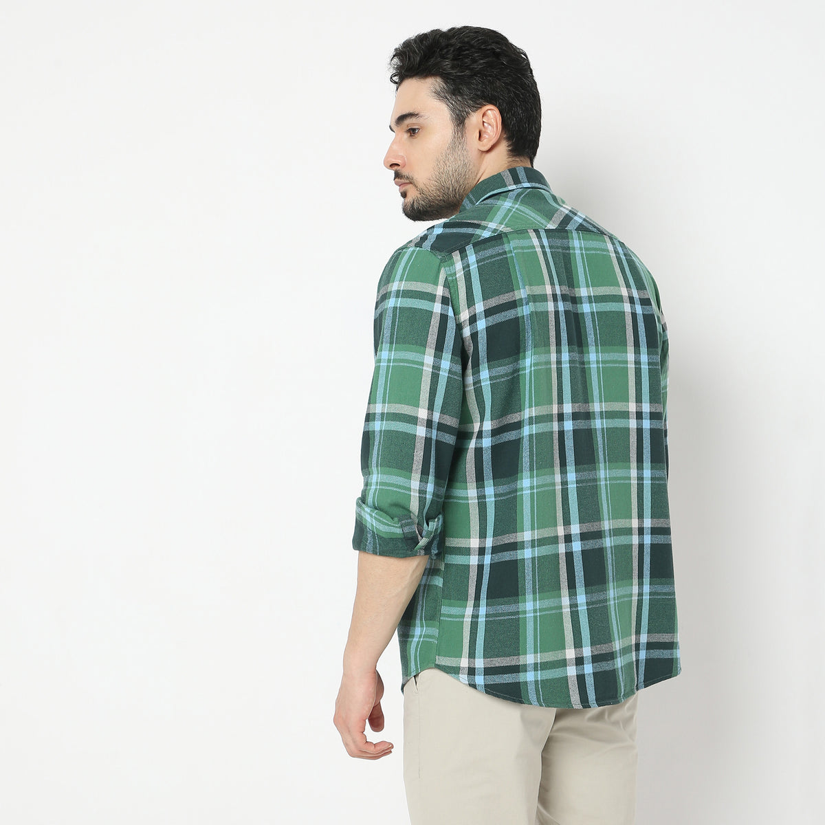 Regular Fit Checkered Lumber Jack Shirt