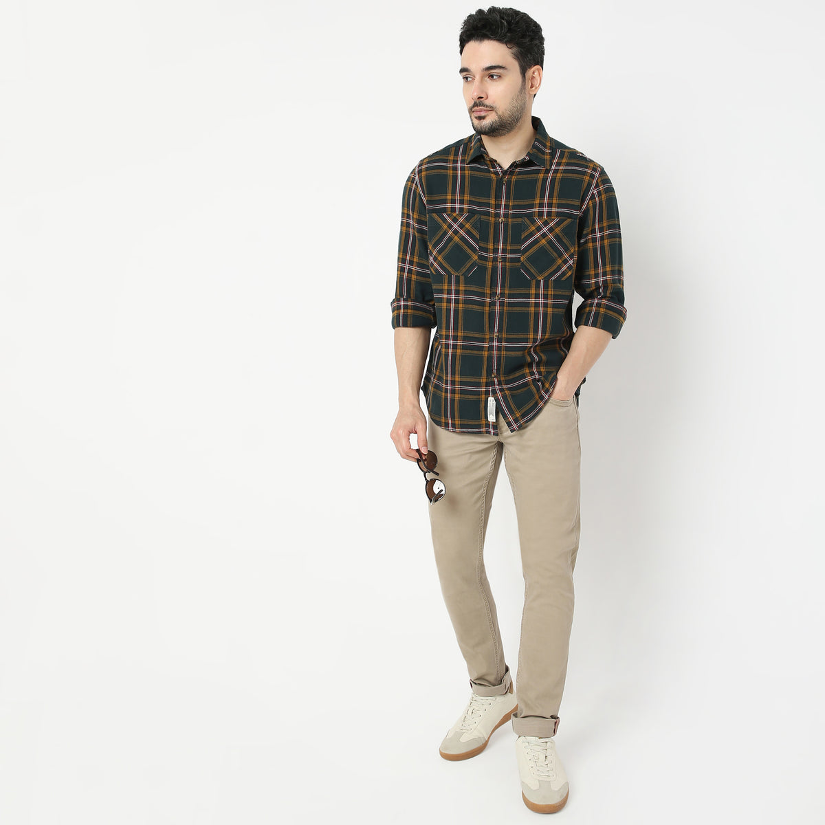 Regular Fit Checkered Lumber Jack Shirt