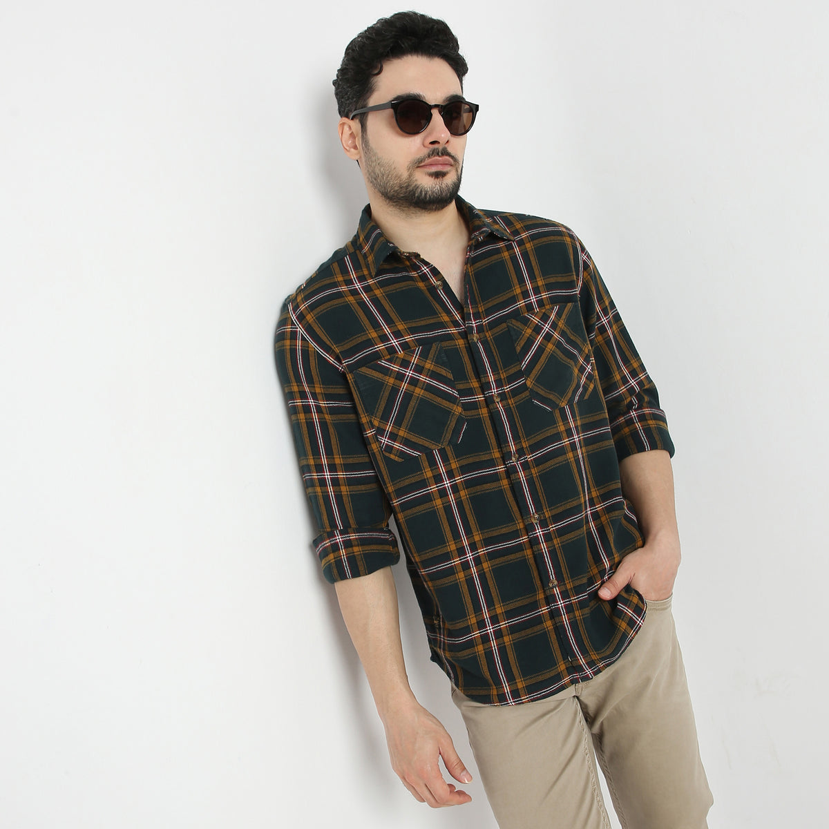 Regular Fit Checkered Lumber Jack Shirt