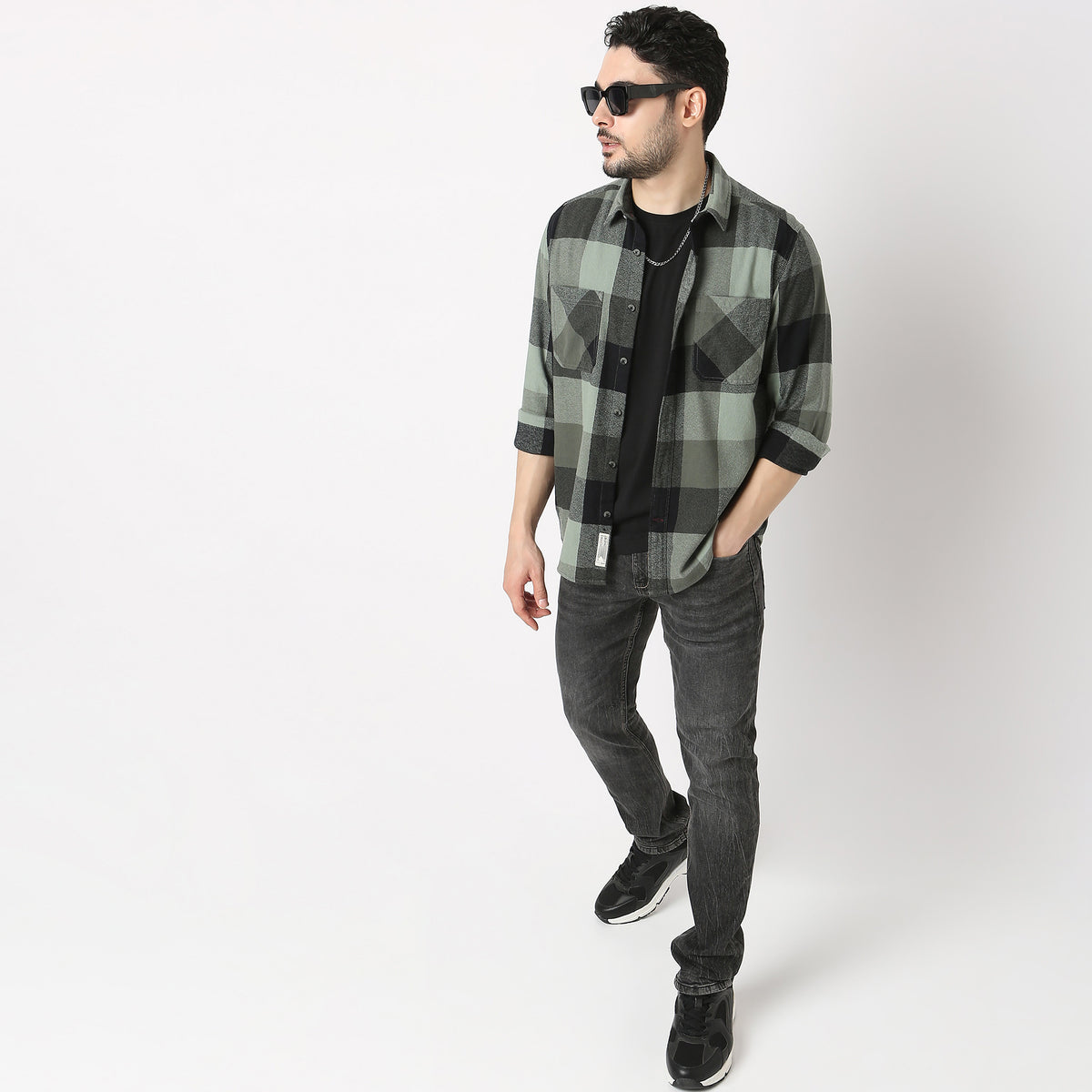 Regular Fit Checkered Lumber Jack Shirts