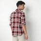 Regular Fit Checkered Shirt Collar Regular Length Shirt