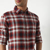 Regular Fit Checkered Shirt Collar Regular Length Shirt