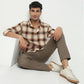 Regular Fit Checkered Shirt Collar Regular Length Shirt