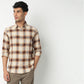 Regular Fit Checkered Shirt Collar Regular Length Shirt