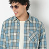 Regular Fit Checkered Shirt Collar Shirt