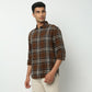 Regular Fit Checkered Shirt Collar Shirt