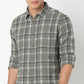 Collar Full Sleeve Checkered Shirt
