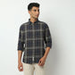 Regular Fit Checkered Shirt Collar Shirt