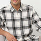 Regular Fit Checkered Shirt Collar Shirt